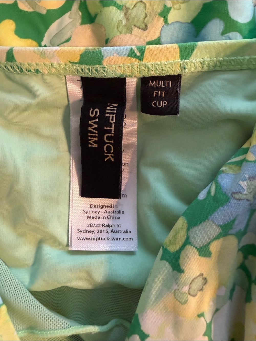 NIPTUCK SWIM Floral Wrap-Front One-Piece Swimsuit Floral Multi Fit Cup Size 10 - Picture 4 of 7